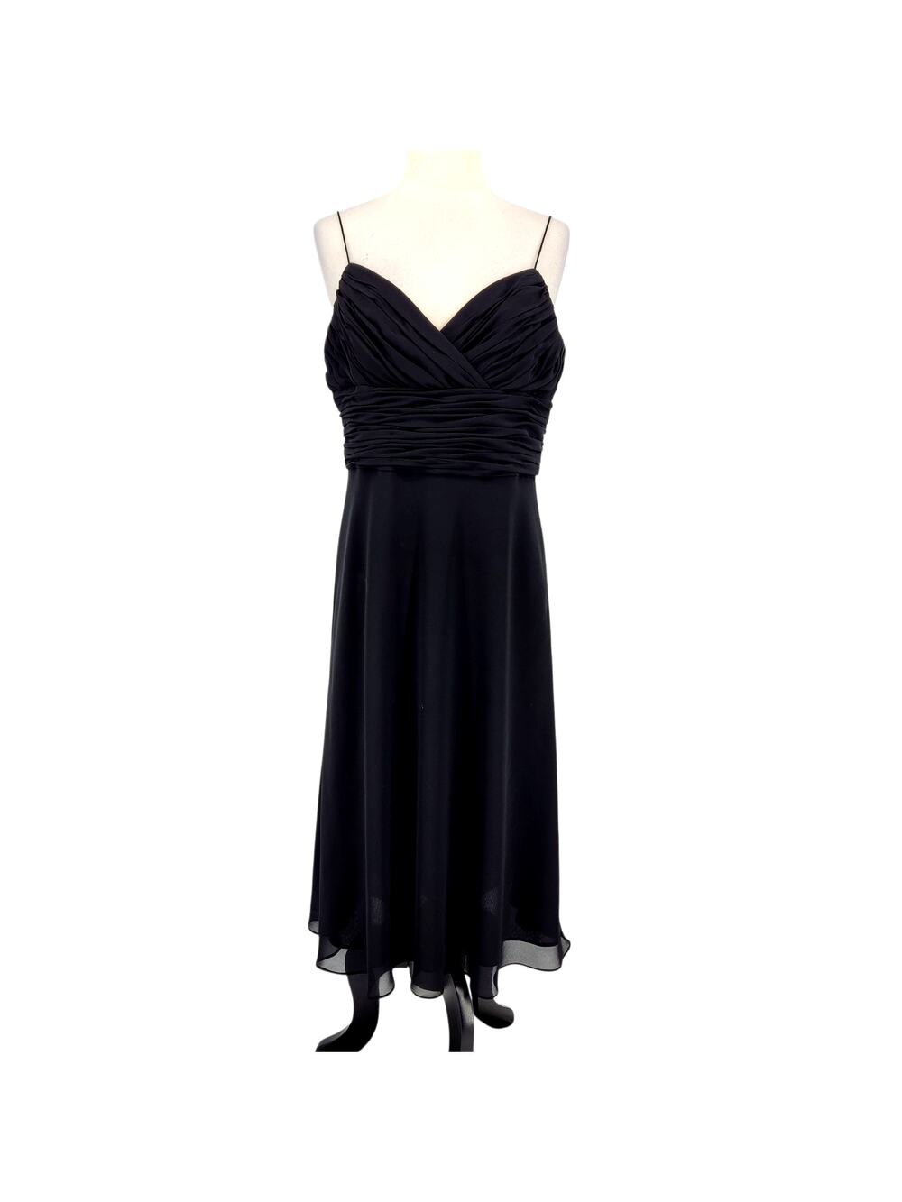 Jones Wear Crepe Ruched Waist Dress – Vintage Size 10 LBD